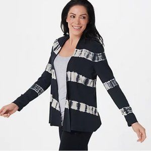 Seed to Style Organic Cotton Open-Front Print Cardigan 9376